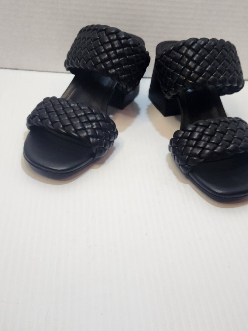 Steve Madden Kenly Heeled Sandals Women’s Size 6.5 Black Excellent Preowned Cond - Picture 2 of 12